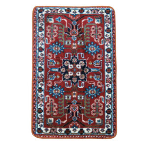 Red Rug Style Doormat - Rectangular