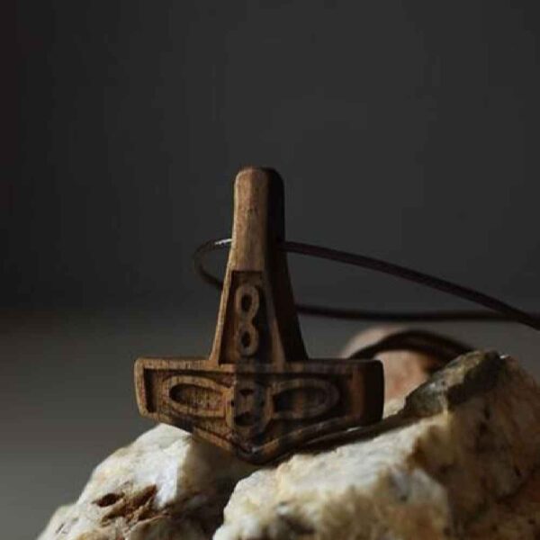 Handmade Wooden Pendant Necklace Model Infinity