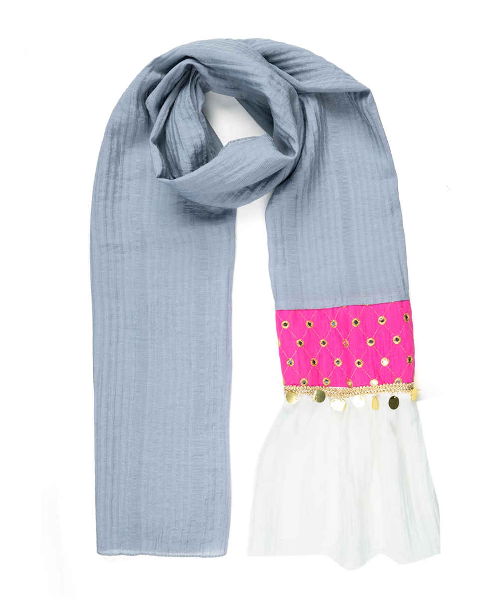 Sequin Balochi Embroidered Shawl for Women Navazesh