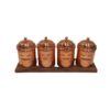 Copper Canister Jar Handcrafted to Enhance your Kitchen Dara (4x)