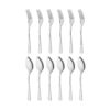 Spoon and Fork Flatware Set of 12 Model Modena