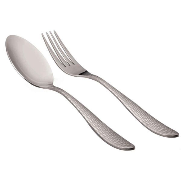 Steel Spoon and Fork Flatware Set of 12 Model Rahil