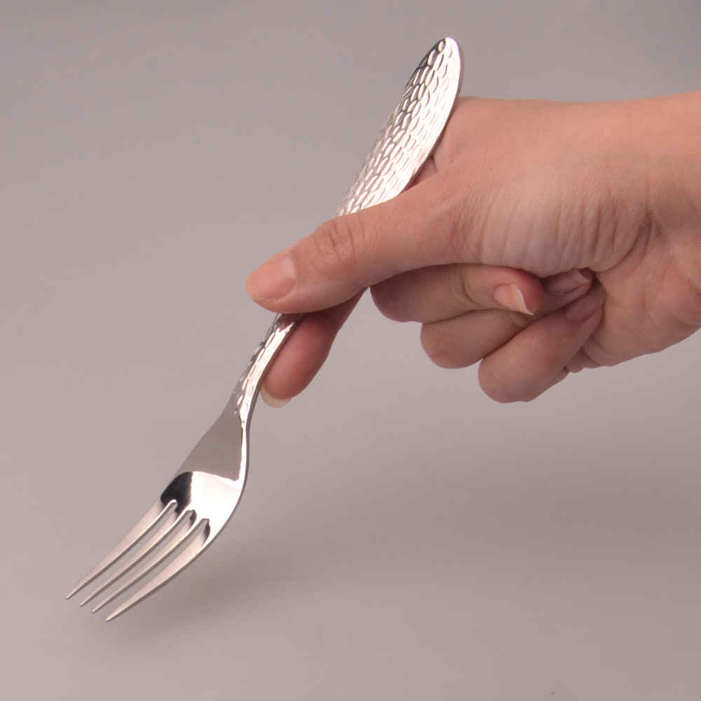 Steel Spoon and Fork Flatware Set of 12 Model Rahil