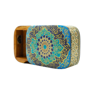Handcrafted Wooden Jewelry Box with Persian-Inspired Pattern – Kesho
