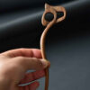 Wooden Hair Stick Handcrafted Matter Persian Letter H Design