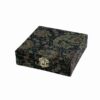 Wood and Fabric Jewelry Box Handcrafted with Persian-Inspired Pattern - Rima