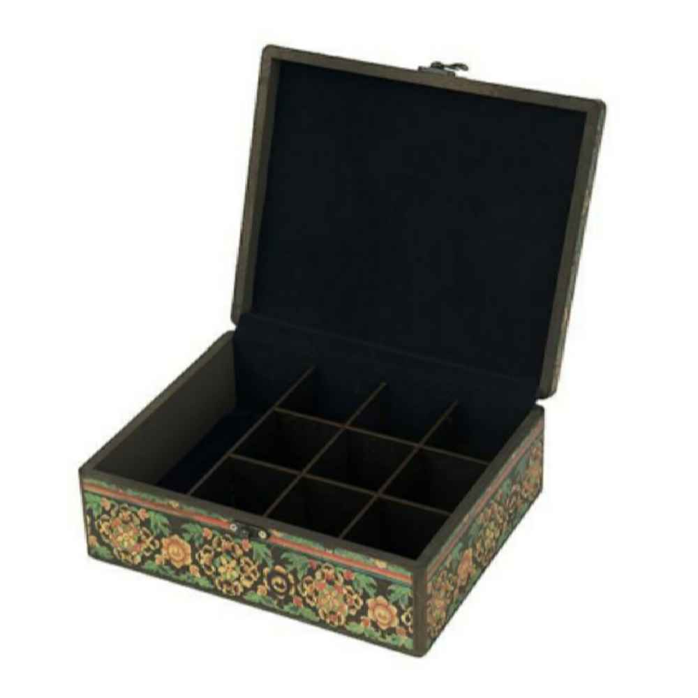 Handcrafted Wooden Jewelry Box with Persian-Inspired Pattern – Farah