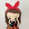 Amigurumi Handmade Crochet Stuffed Doll – Cherry Girl | Soft Plush Toy