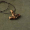 Carved Wood Pendant Handcrafted with Artistic Style Infinity