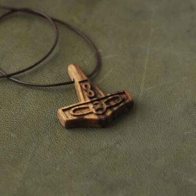 Carved Wood Pendant Handcrafted with Artistic Style Infinity