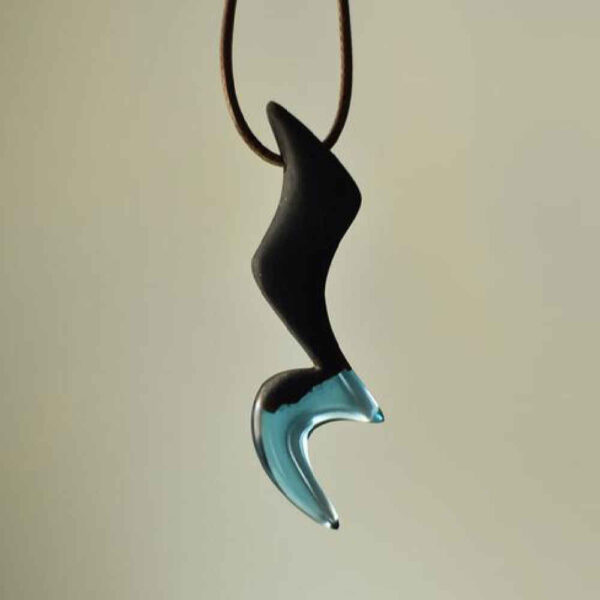 Handmade Wood & Resin Necklace Model Sokoot