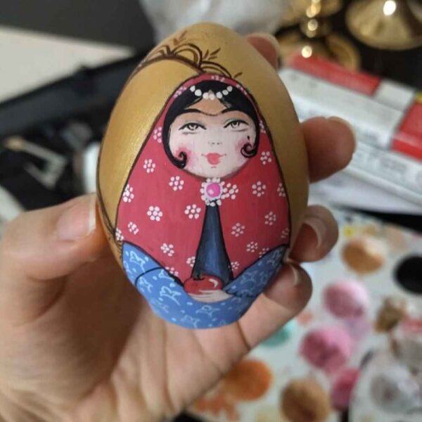 Elegant Pottery Haftseen Eggs for Nowruz Persian New Year - Khatoon