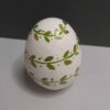 Decorative Botanical Hand Painted Pottery Egg