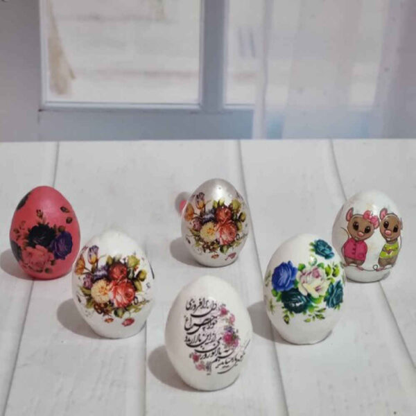 Elegant Pottery Haftseen Eggs for Nowruz Persian New Year - Eyd