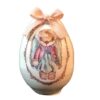Decorative Hand Painted Pottery Egg - Rabbit
