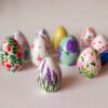 Elegant Pottery Haftseen Eggs for Nowruz Persian New Year - Bahar