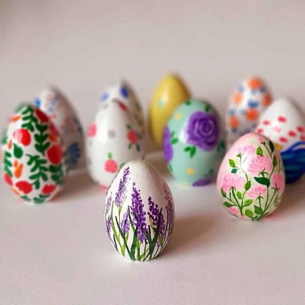 Elegant Pottery Haftseen Eggs for Nowruz Persian New Year – Bahar