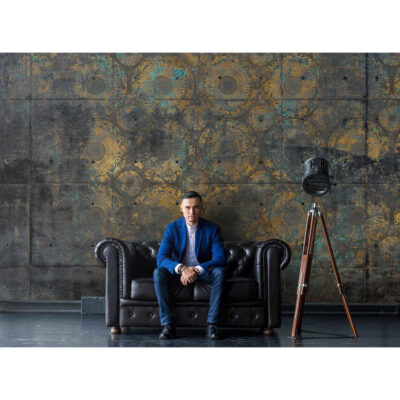 Gray Abstract Wall Mural Model Classic for Modern Interiors