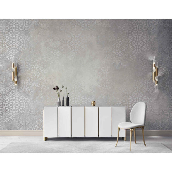Gray Abstract Wall Mural Model Roya for Modern Interiors