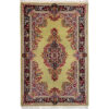 Persian Wool Carpet Hand-Knotted with Medallion design Model Narenj