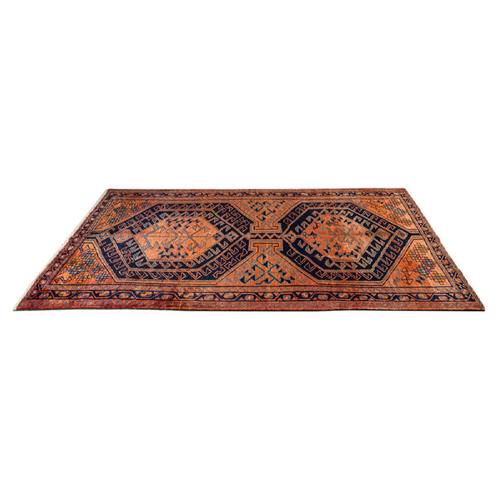 Vintage Tribal Hand-Knotted Persian Carpet Model Meshkin