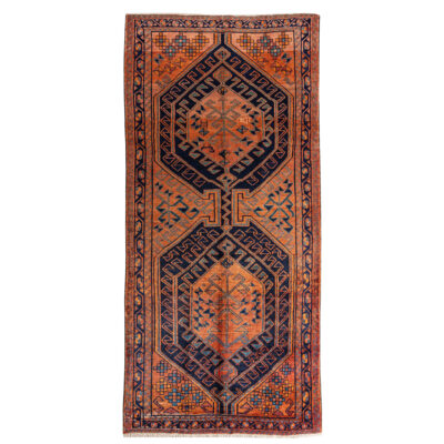 Vintage Tribal Hand-Knotted Persian Carpet Model Meshkin