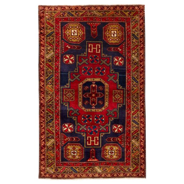 Vintage Tribal Hand-Knotted Persian Carpet Model Negar