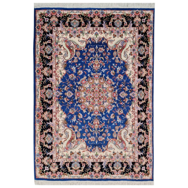 Persian Wool Carpet Hand-Knotted with Medallion design Model Yosra