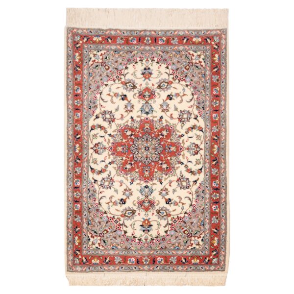Persian Wool Carpet Hand-Knotted with Medallion design Model Hoda
