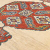 Persian Carpet with Wool Hand-Knotted Riz Mahi Cream