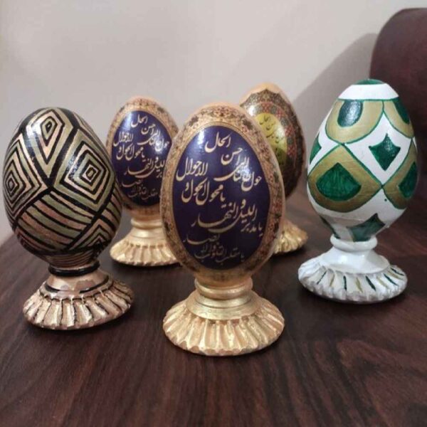 Elegant Pottery Haftseen Eggs for Nowruz Persian New Year Eyd