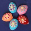 Elegant Pottery Haftseen Eggs for Nowruz Persian New Year - Noghte Koobi