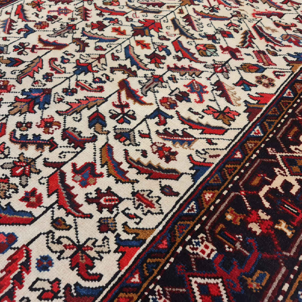 Vintage Hand-Knotted Persian Runner Carpet Model Haleh