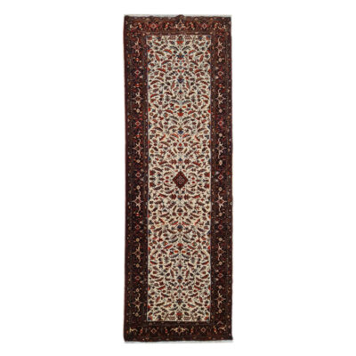 Vintage Hand-Knotted Persian Runner Carpet Model Haleh