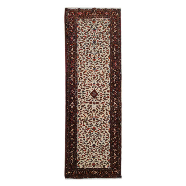 Vintage Hand-Knotted Persian Runner Carpet Model Haleh