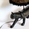 Novelty Table Lamp Handmade Black Ceramic Tiger