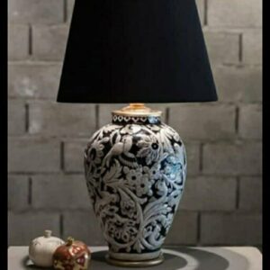 Handmade Ceramic Table Lamp Model Floral