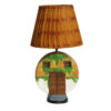 Novelty Table Lamp Handmade Ceramic Cottage
