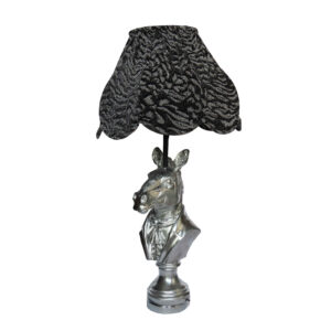 Handmade Ceramic Table Lamp Model Zebra