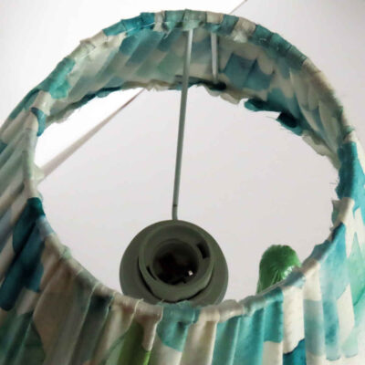 Novelty Table Lamp Handmade Green Ceramic Cactus