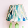 Novelty Table Lamp Handmade Green Ceramic Cactus