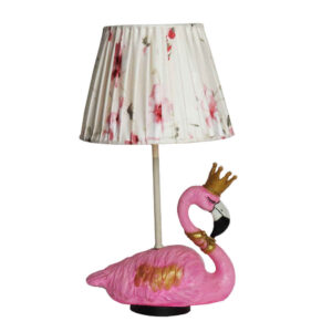 Handmade Pink Ceramic Table Lamp Model Flamingo