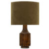 Accent Wooden Table Lamp Handcrafted Drum Shade Bella