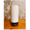 Minimalist Wooden Table Lamp & Bedside Handcrafted with White Shade Isan