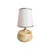 Accent Wooden Table Lamp Handcrafted White Liana