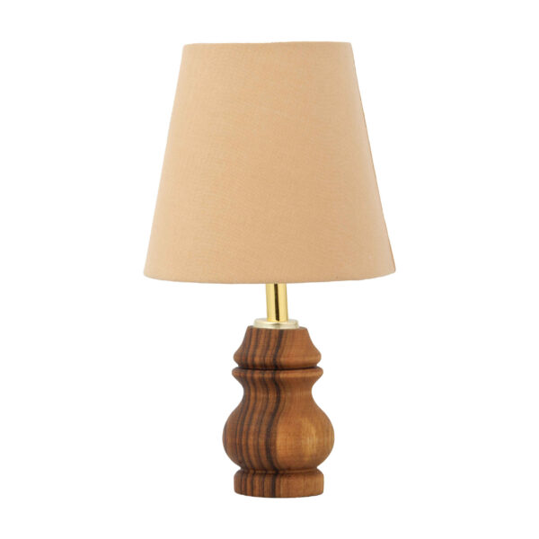 Accent Wooden Table Lamp Handcrafted Sahra