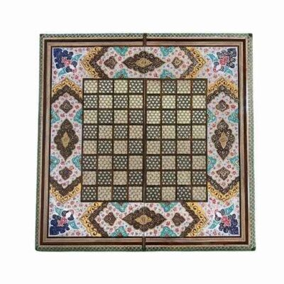 Persian Khatamkari Chess Board Model Hatam