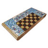 Persian Inlaid Wooden Marquetry Chess Board Model Labe Gerd