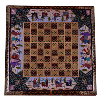 Persian Khatamkari Chess Board Model Majlesi