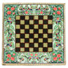 Persian Inlaid Wooden Marquetry Chess Board Model Naghashi